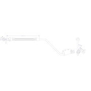 Juratek Brake Hydraulic Hose Line Rear JBH1551L