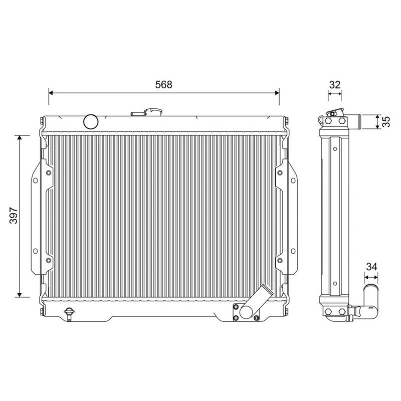 Valeo Engine Radiator 701262