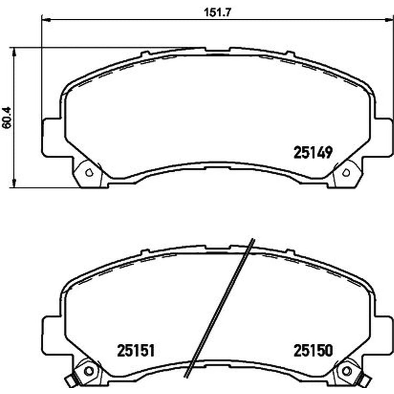 Mintex Front Brake Pad Set MDB3185