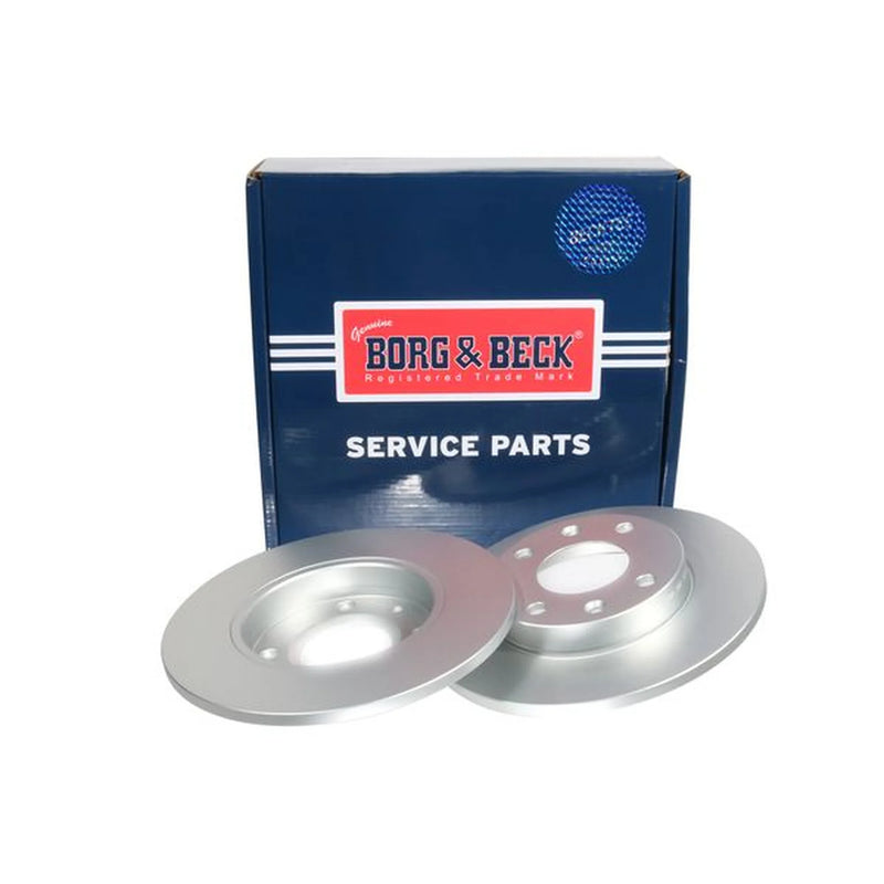Borg & Beck 2 x Solid Front Brake Discs BBD4838