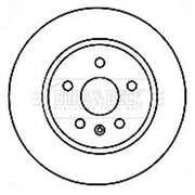 Borg & Beck 2 x Vented Rear Brake Discs BBD4766