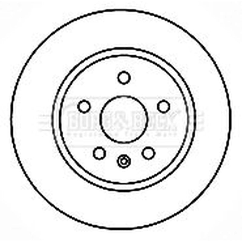 Borg & Beck 2 x Vented Rear Brake Discs BBD4766