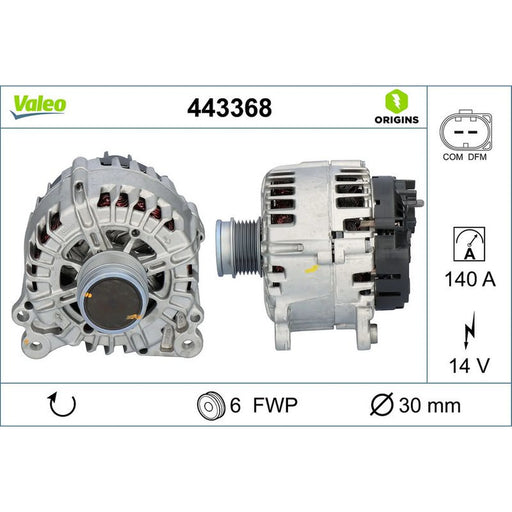 Valeo Car Alternator 12V 443368