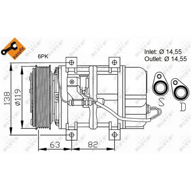 NRF Air Conditioning Compressor 32109