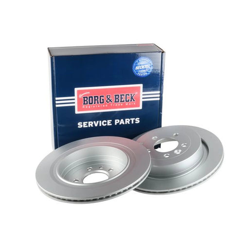 Borg & Beck 2 x Vented Rear Brake Discs BBD4533