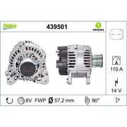 Valeo Car Alternator 12V 439501