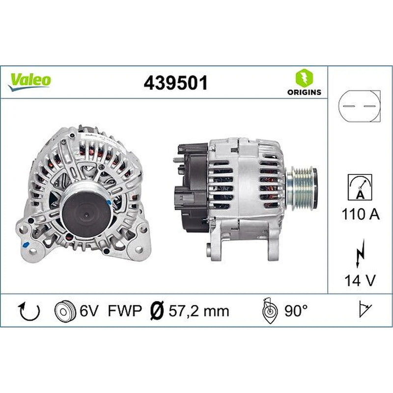 Valeo Car Alternator 12V 439501