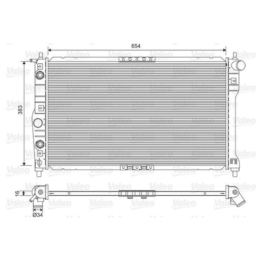 Valeo Engine Radiator 701558