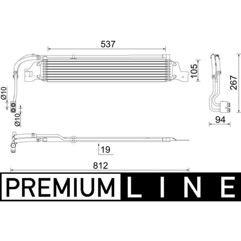 Mahle Automatic Gearbox Oil Cooler CLC 288 000P