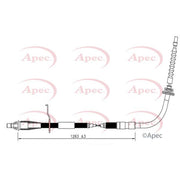 Apec Handbrake Cable Right Rear CAB1609