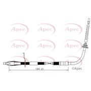 Apec Handbrake Cable Right Rear CAB1609