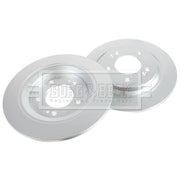 Borg & Beck 2 x Solid Rear Brake Discs BBD6346