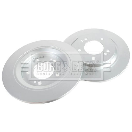 Borg & Beck 2 x Solid Rear Brake Discs BBD6346