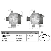 Denso Car Alternator 12V DAN1328