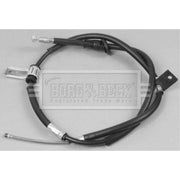 Borg & Beck Handbrake Cable Left Rear BKB2696