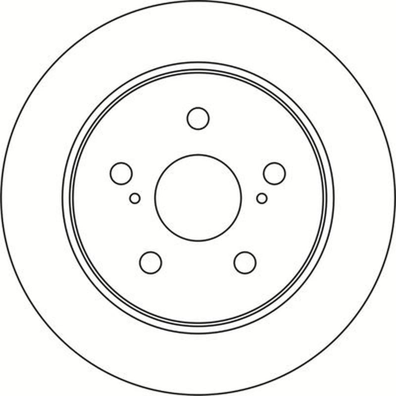 Abtex 2 x Solid Rear Brake Discs BD2141S