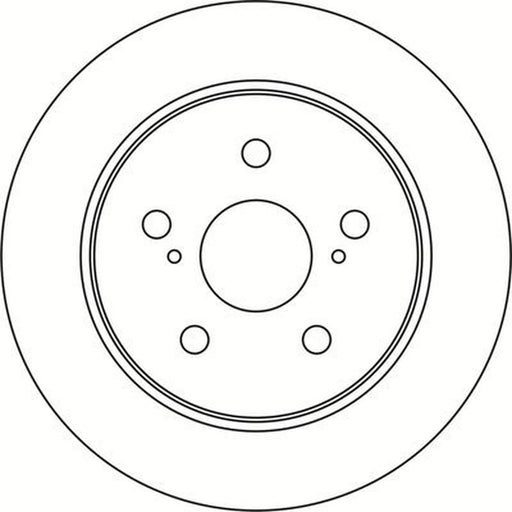 Abtex 2 x Solid Rear Brake Discs BD2141S