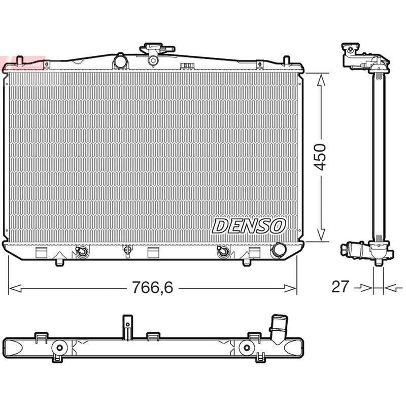 Denso Engine Radiator DRM51017