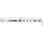 Juratek Brake Hydraulic Hose Line Front Right JBH1252R