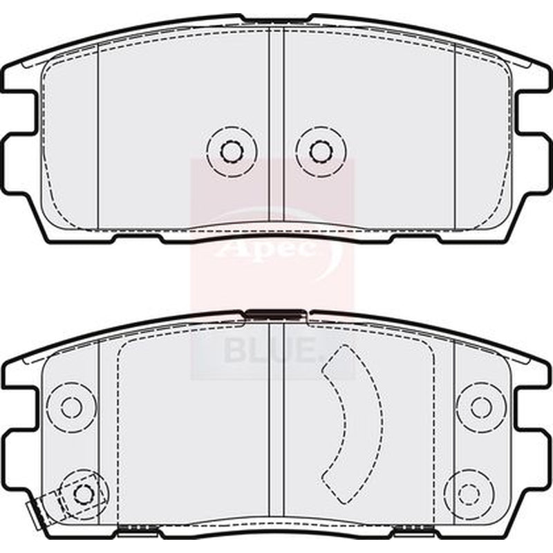 Apec Rear Brake Pad Set PD3225