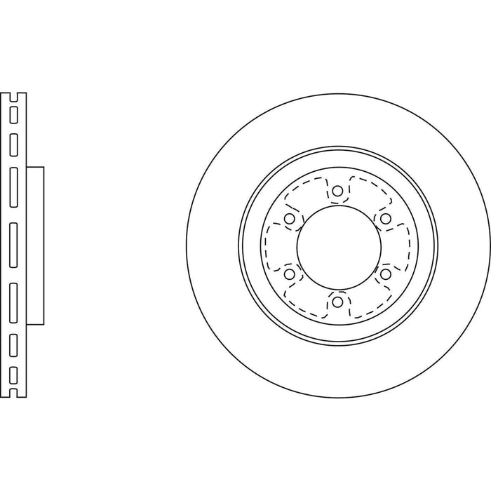 Apec Brake Disc Front Fits Hyundai Terracan Apec  - Town Parts