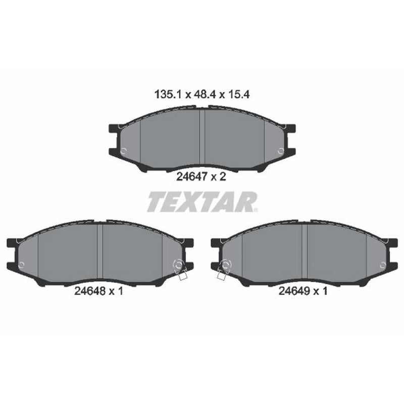 Textar Front Brake Pad Set 2464701