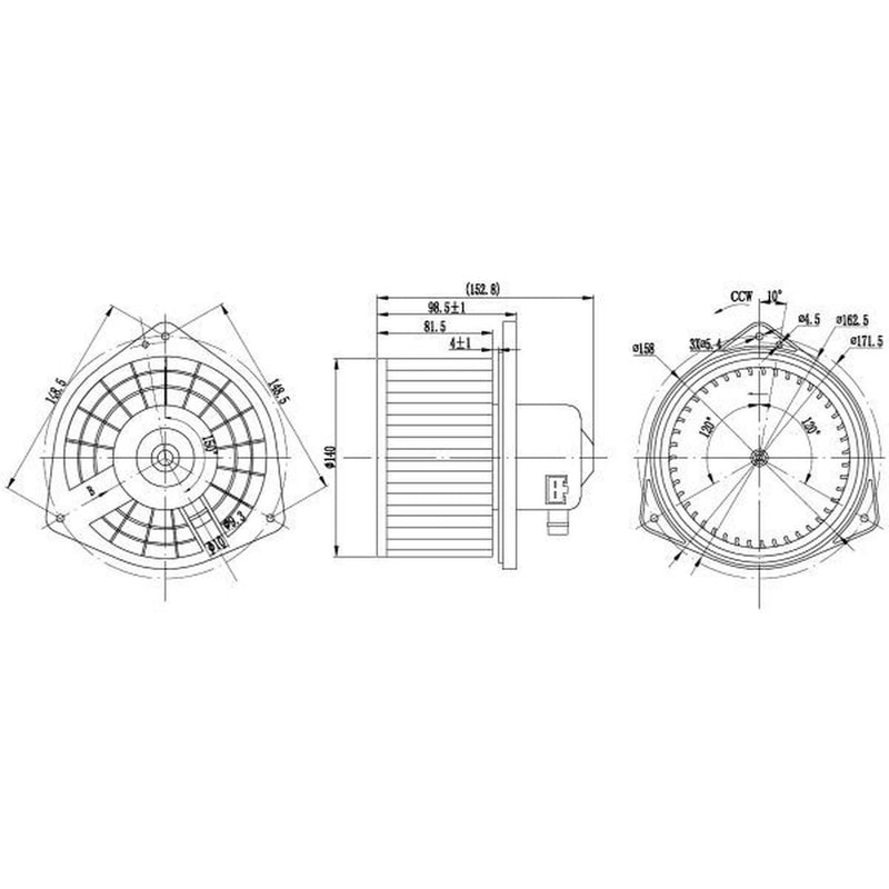 NRF Heater Blower Fan 34487