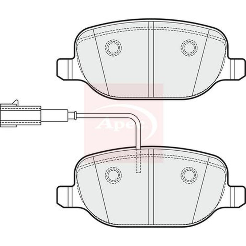 Apec Rear Brake Pad Set PAD2039
