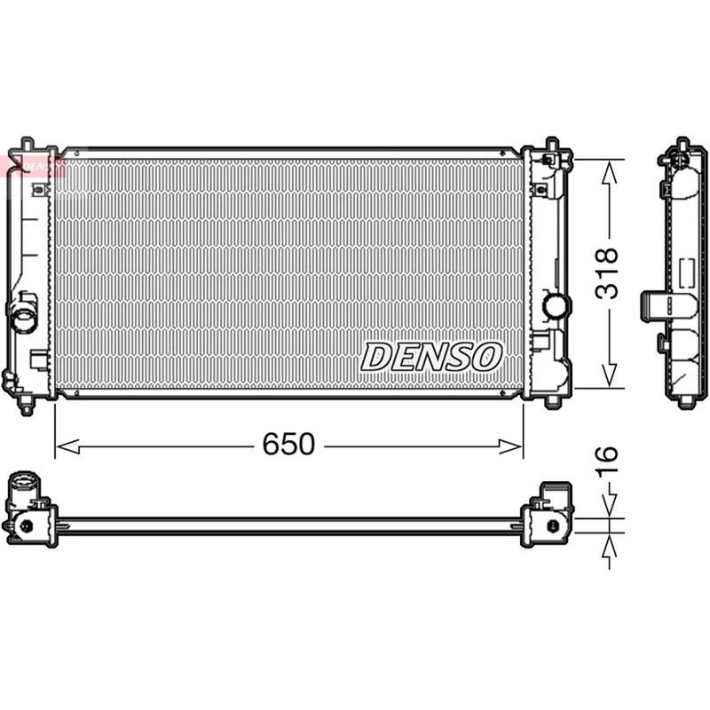 Denso Engine Radiator DRM50081