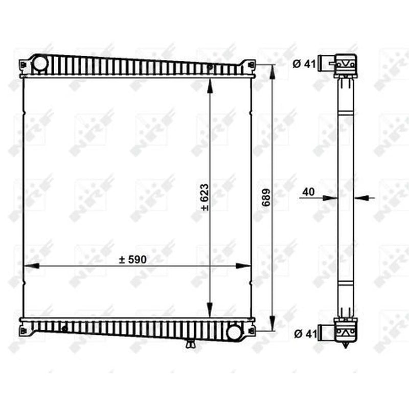 NRF Engine Radiator 59212