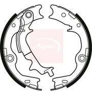 Apec Parking Brake Shoe Set SHU822