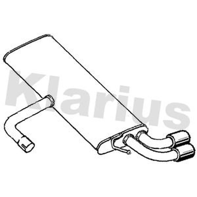 Klarius Box With Tail Pipe Rear SE216D