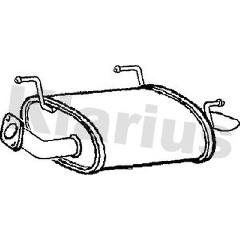 Klarius Box With Tail Pipe Rear DN582C