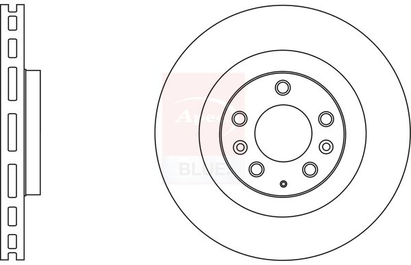 Apec 2 x Brake Disc Set Vented