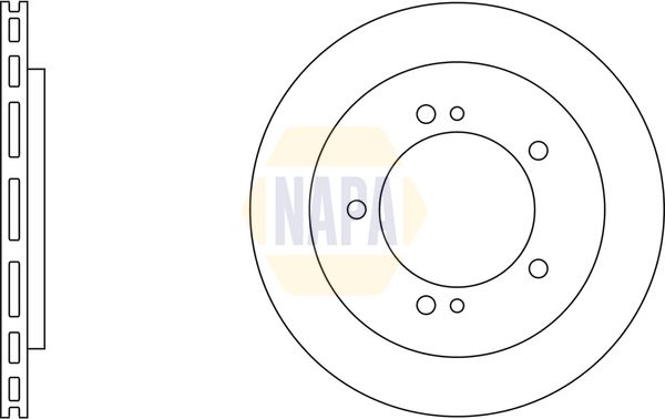 NAPA Brake Disc Set Vented