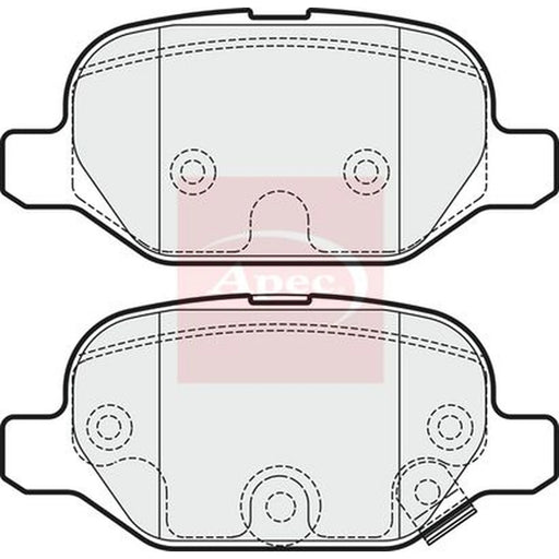 Apec Rear Brake Pad Set PAD1906