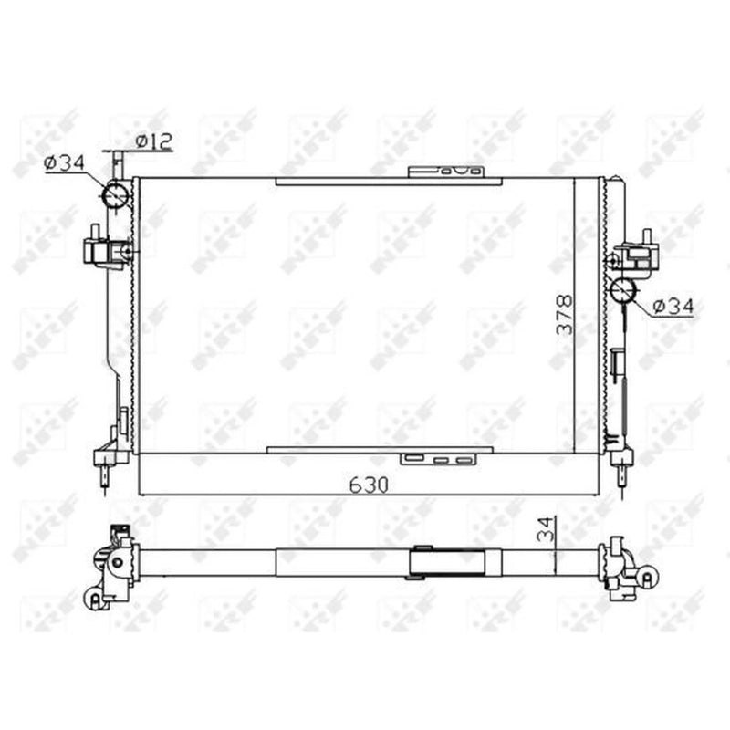 NRF Engine Radiator 58282A