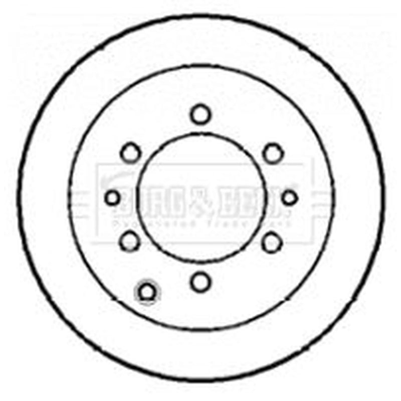 Borg & Beck 2 x Vented Rear Brake Discs BBD5125