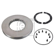 Febi 2 x Solid Front Brake Discs 104670