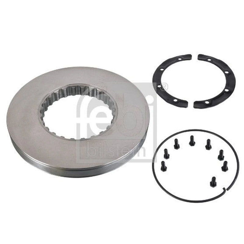 Febi 2 x Solid Front Brake Discs 104670