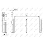 NRF Heater Matrix Core Heat Exchanger 58931