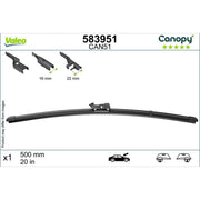 Valeo Passenger Side Wiper Blades 583951