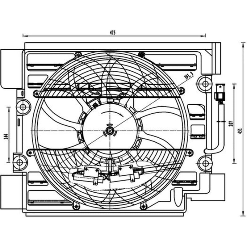 Mahle Air Con Condenser Fan ACF 23 000S