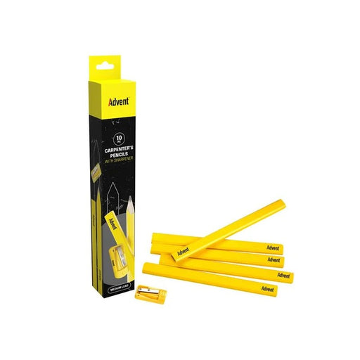 Advent Carpenter's Pencils & Sharpener - ACPTUB10