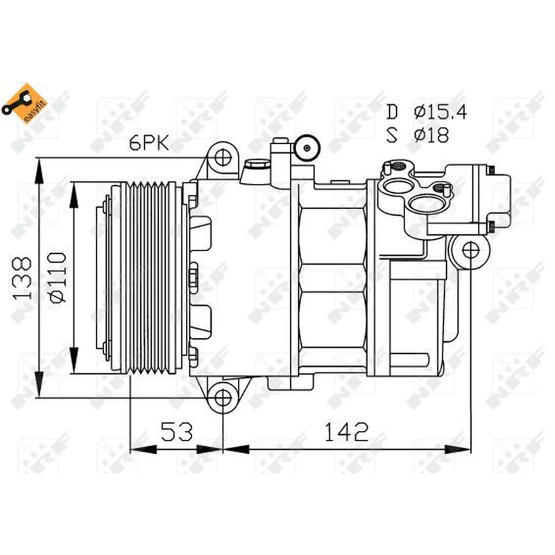 NRF Air Conditioning Compressor 32184