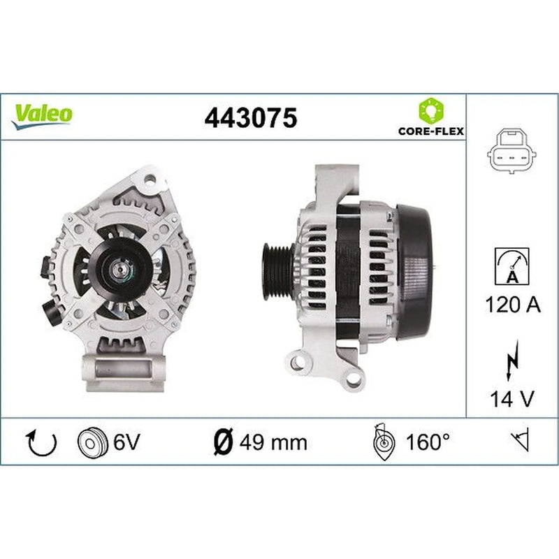 Valeo Car Alternator 12V 443075