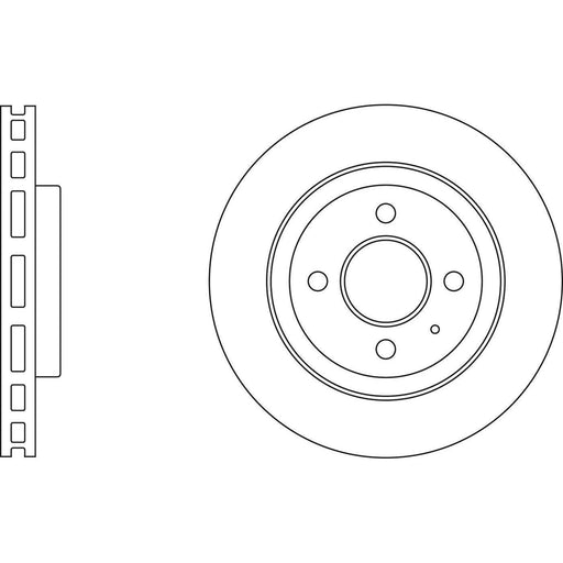 Apec Brake Disc Front Fits Chevrolet Aveo Apec  - Town Parts