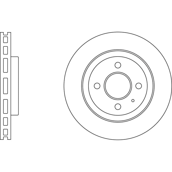 Apec Brake Disc Front Fits Chevrolet Aveo Apec  - Town Parts