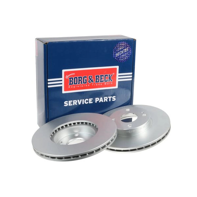 Borg & Beck 2 x Vented Front Brake Discs BBD4153