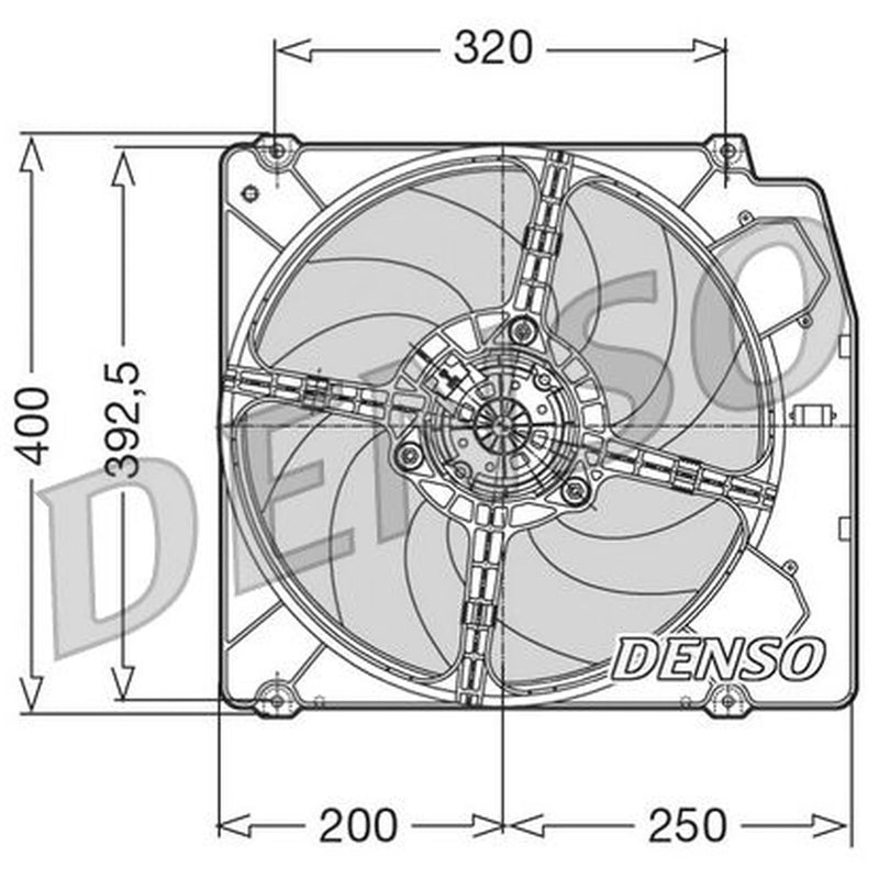 Denso Engine Cooling Fan DER01005